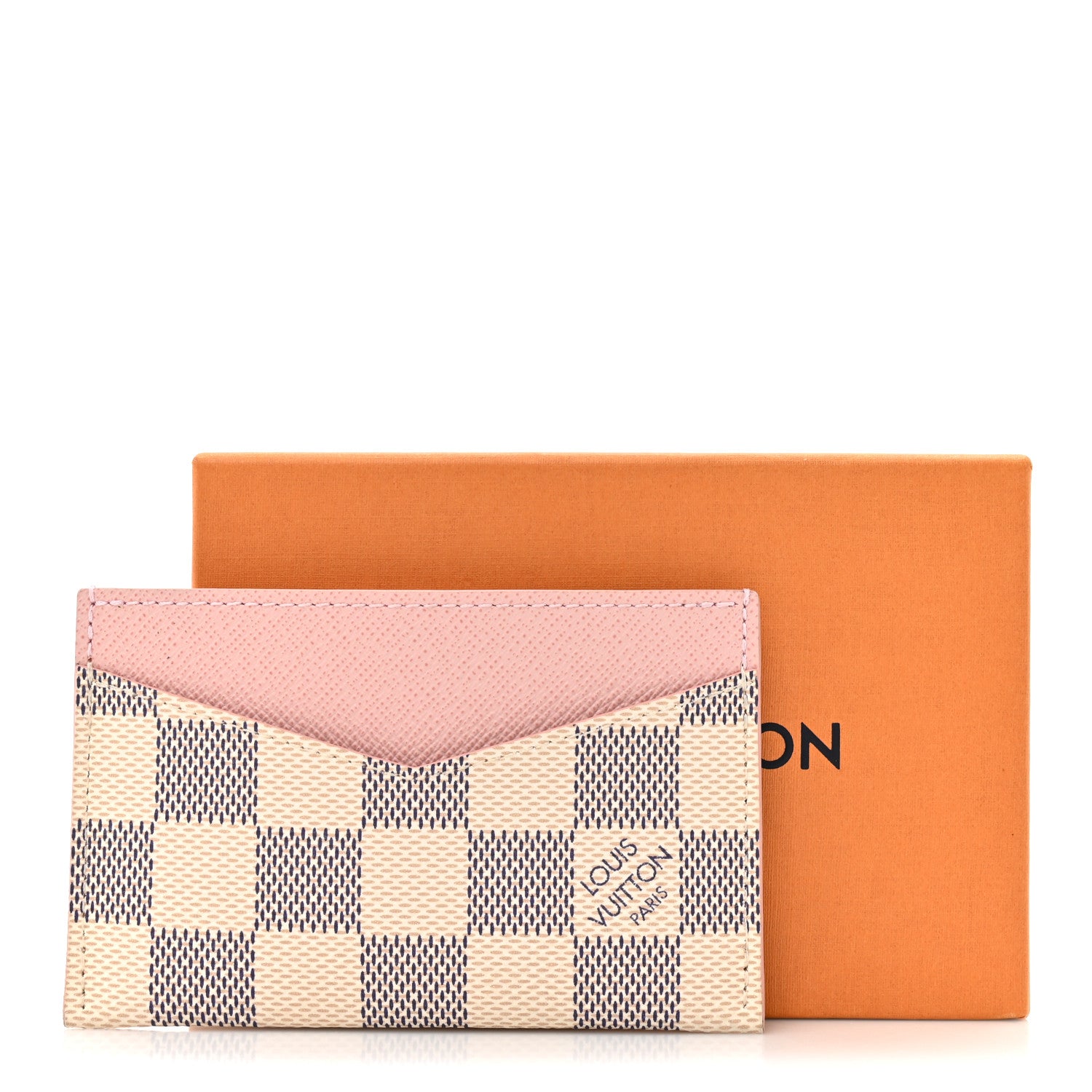 Louis Vuitton Damier Azur Daily Card Holder Rose Ballerine 8 of 8