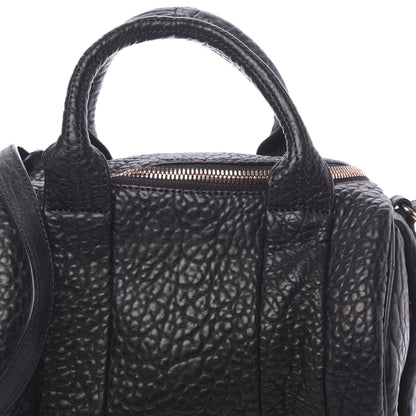 Alexander Wang Pebbled Lambskin Rockie Black Rose Gold Hardware 10 of 10