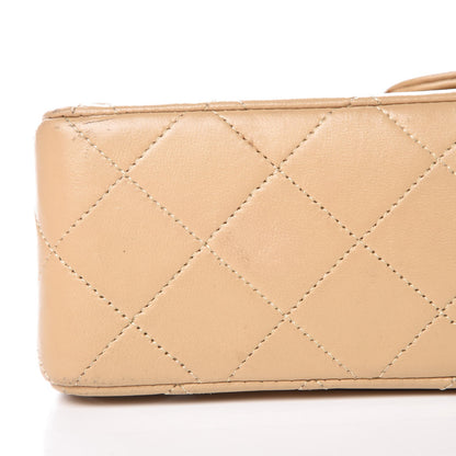 Chanel Lambskin Quilted Small Double Flap Beige 11 of 25