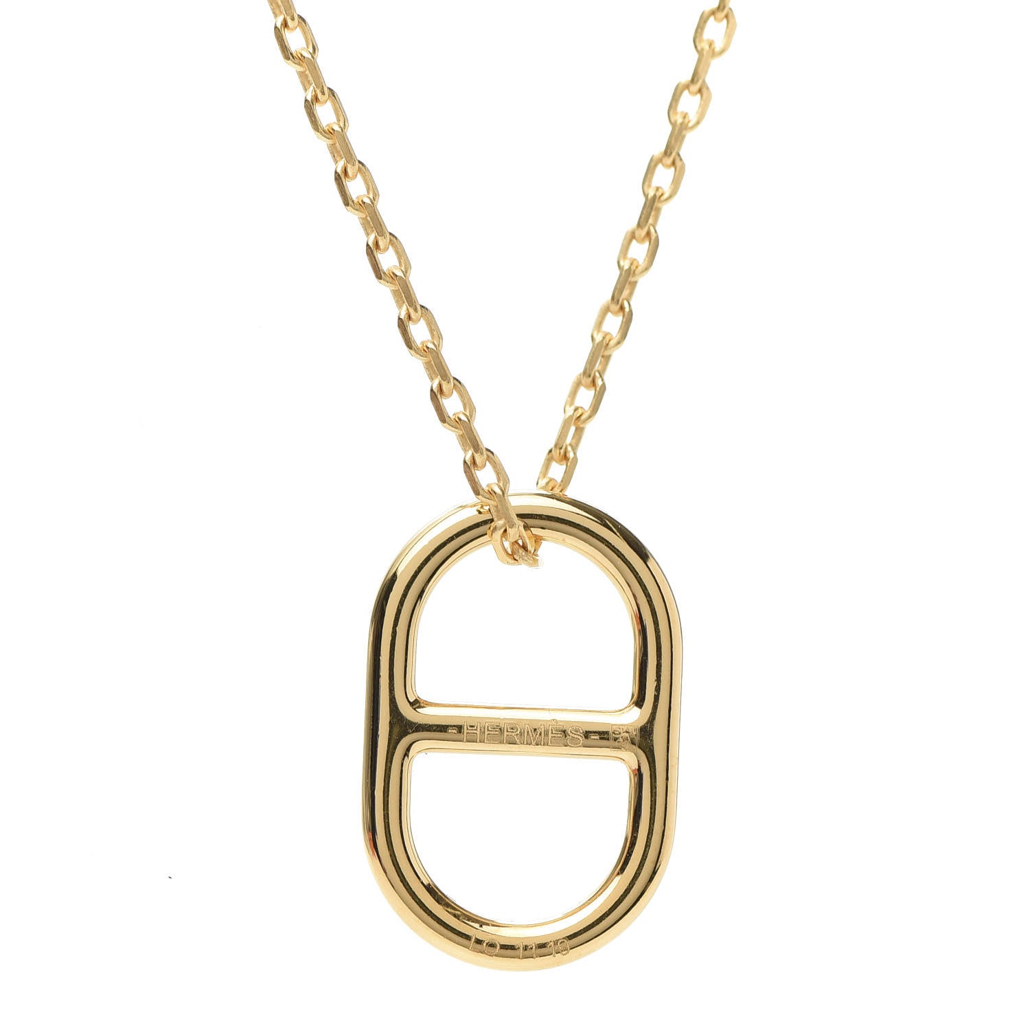 Hermes Swift O'Maillon Pendant Necklace Nata 5 of 8