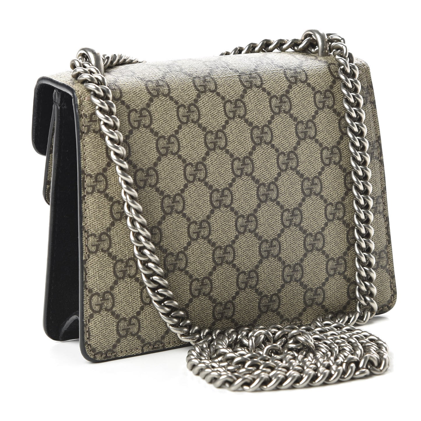 GG Supreme Monogram Mini Dionysus Shoulder Bag Black