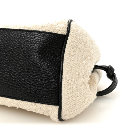 Chanel Grained Calfskin Boucle Urban Essentials Small Shopping Bag Ecru Black 10 of 10