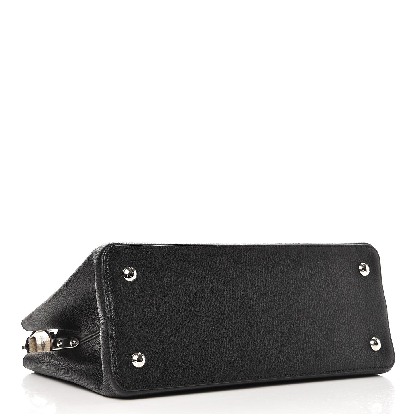 Taurillon Python Capucines MM Black