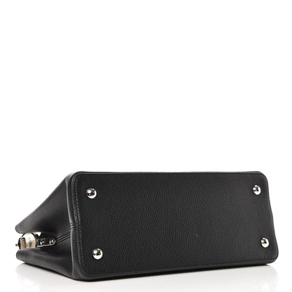 Louis Vuitton Taurillon Python Capucines MM Black 4 of 6