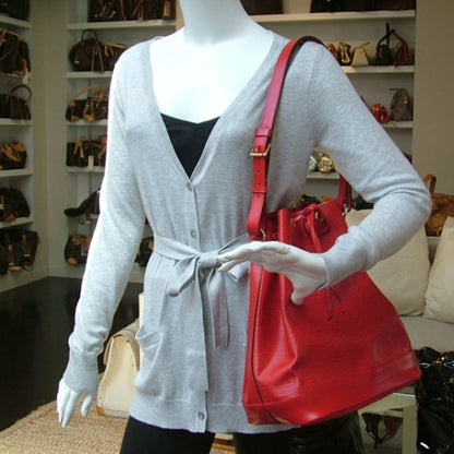 Louis Vuitton Epi Noe Red 2 of 8
