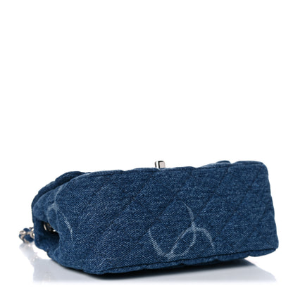 Chanel Denim CC Quilted Mini Square Flap Blue 4 of 10