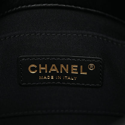 Chanel Lambskin Quilted Mini Lacquered Chain Flap Black 6 of 10