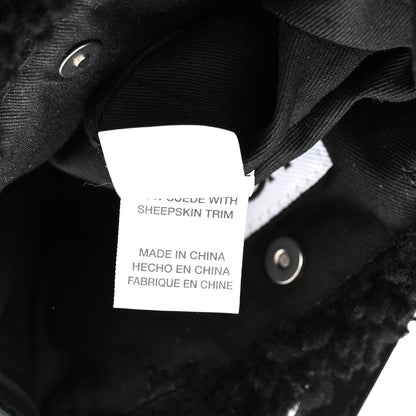 Telfar X UGG Suede Shearling Small Shopping Bag Black 7 of 12