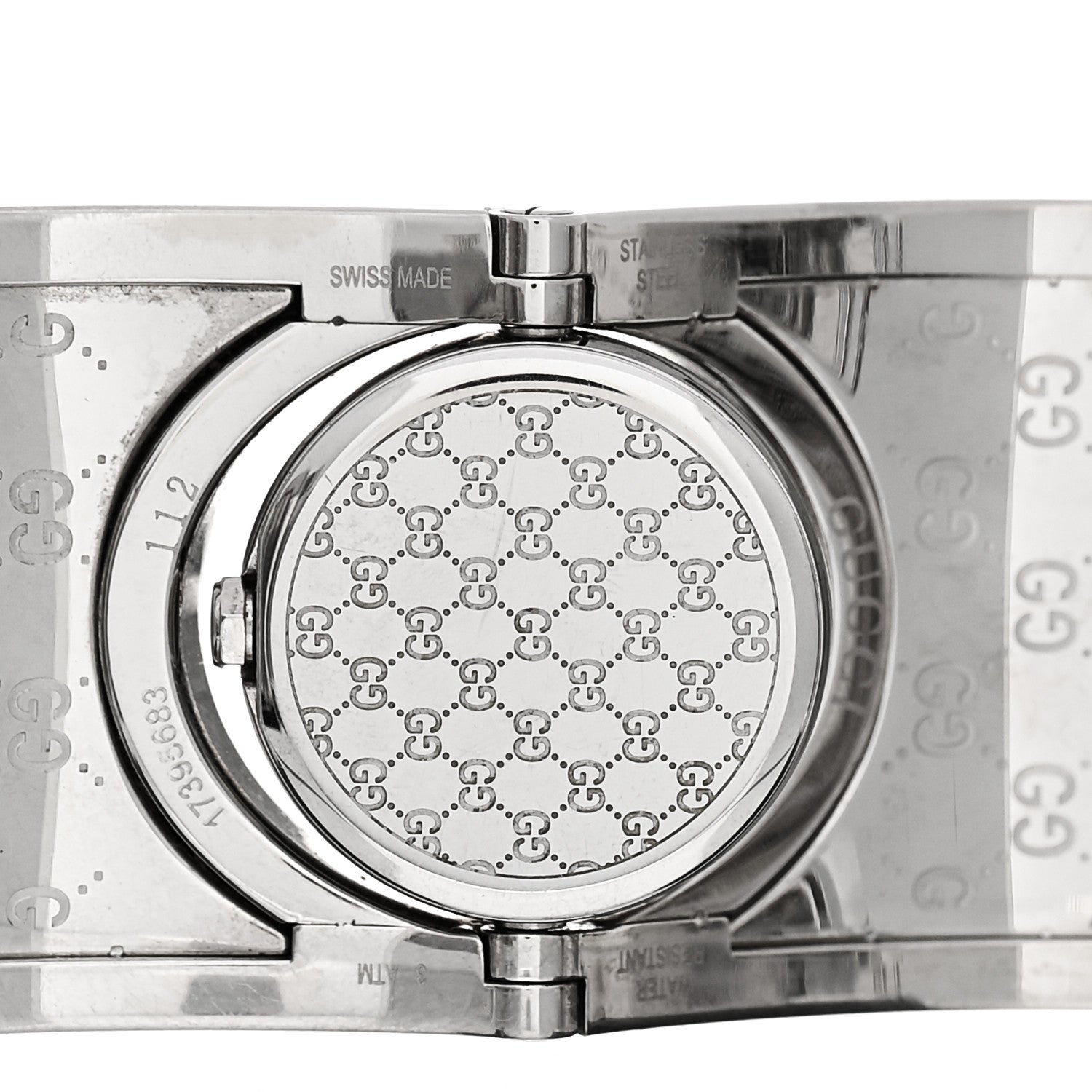 Gucci Stainless Steel Calfskin 33mm Twirl Quartz Watch Brown 4 of 5