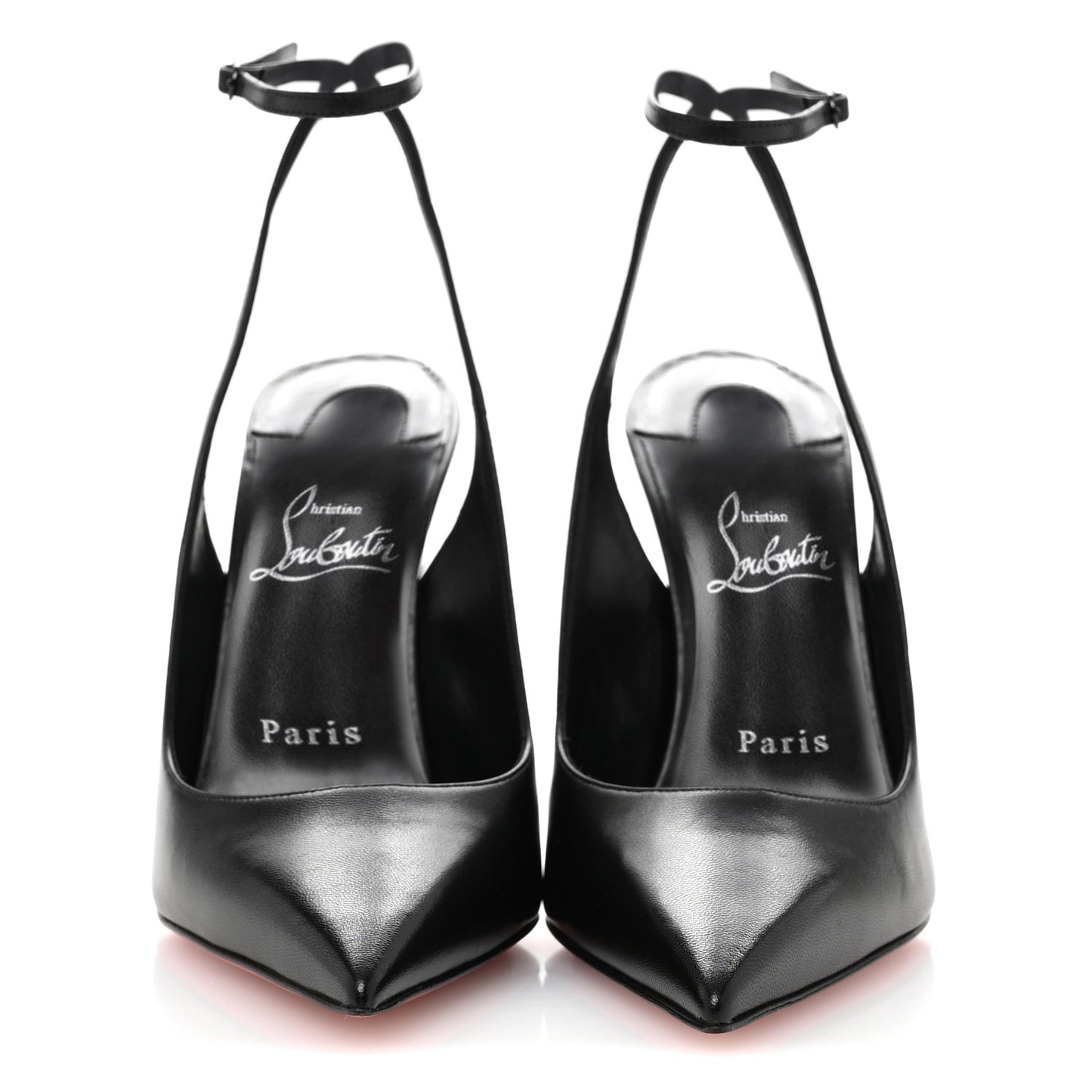 Calfskin Condora Sling 100 Pumps 38.5 Black