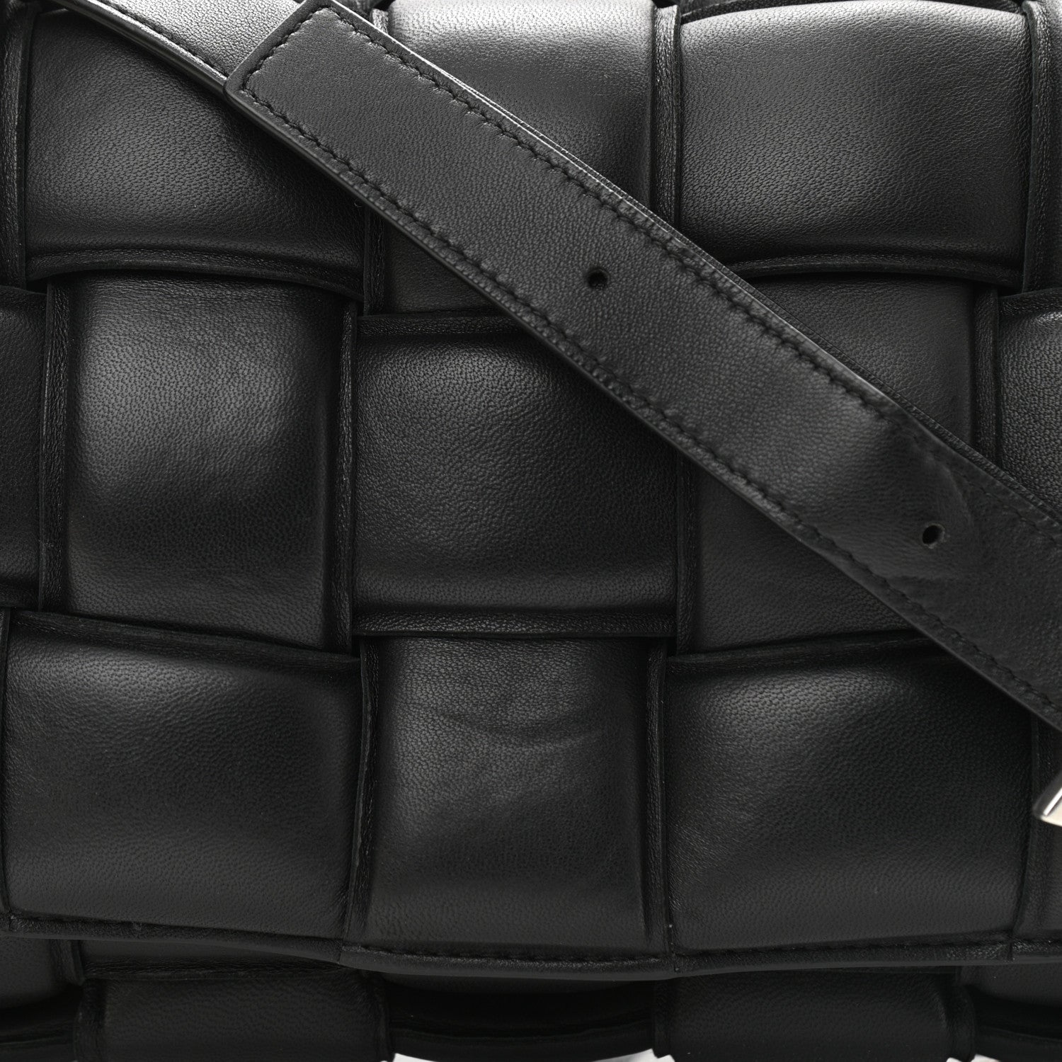 Bottega Veneta Nappa Maxi Intreccio Padded Cassette Crossbody Bag Black 7 of 11