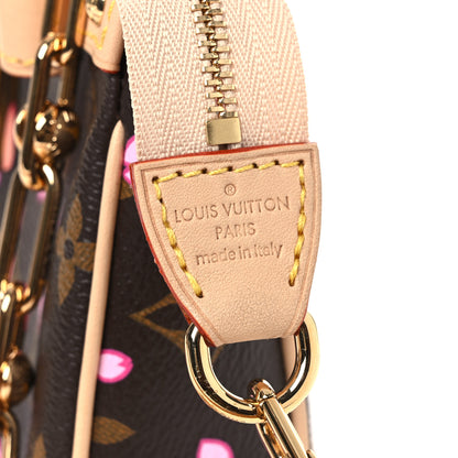 Louis Vuitton LV X TM Monogram Cherry Blossom Pochette Accessories Sakura Brown 6 of 12