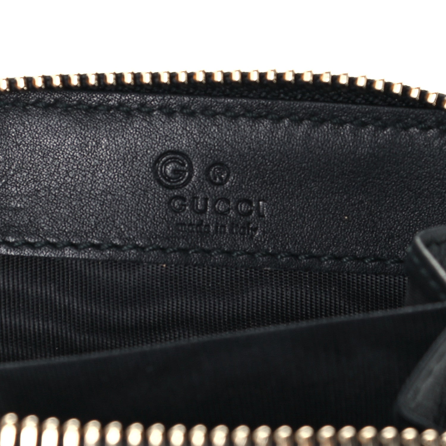 Gucci Microguccissima Zip Around Card Case Black 6 of 9