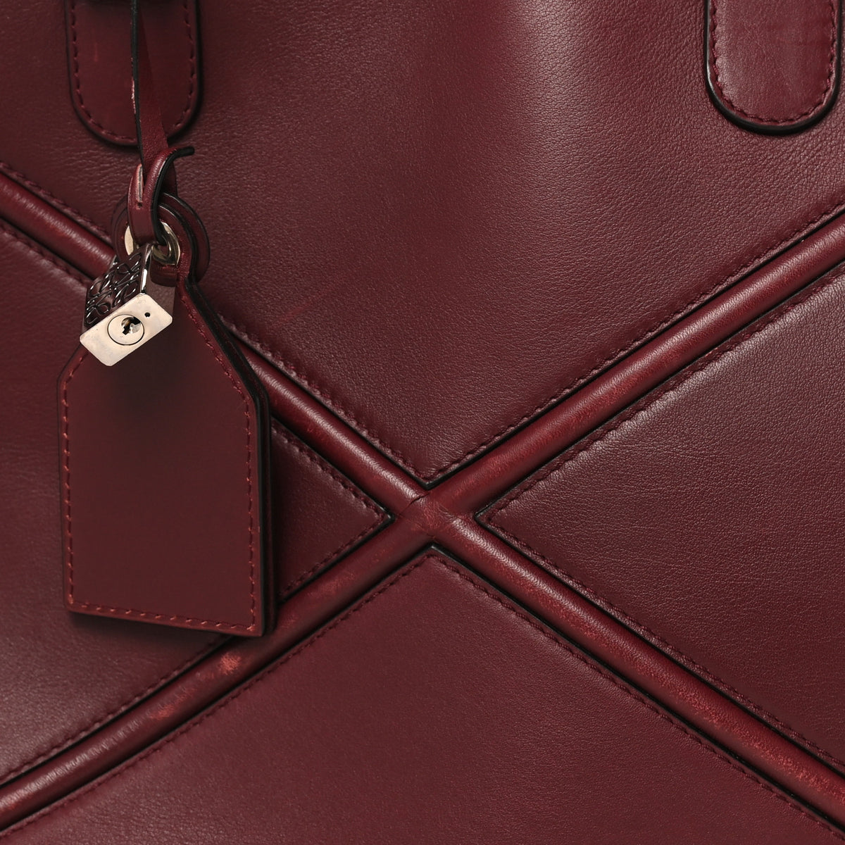 Calfskin Travel Bag Burgundy