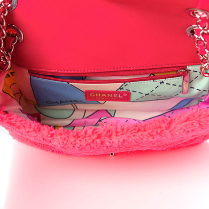 Chanel Mixed Fibers Quilted Jumbo Flap Pink 5 of 10