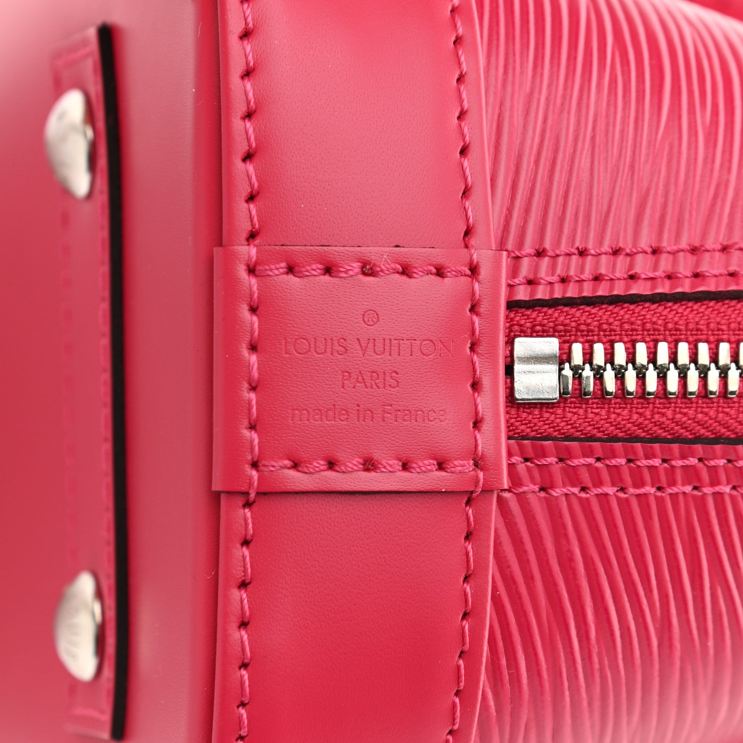Louis Vuitton Epi Jacquard Alma BB Rose Pondicherry 6 of 9