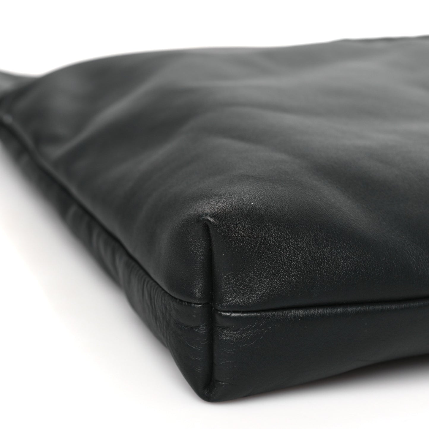 Soft Calf Softy Shoulder Bag Black