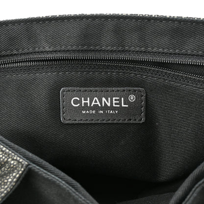 Chanel Metallic Caviar Quilted Timeless Accordion Flap Dark Silver 8 of 12