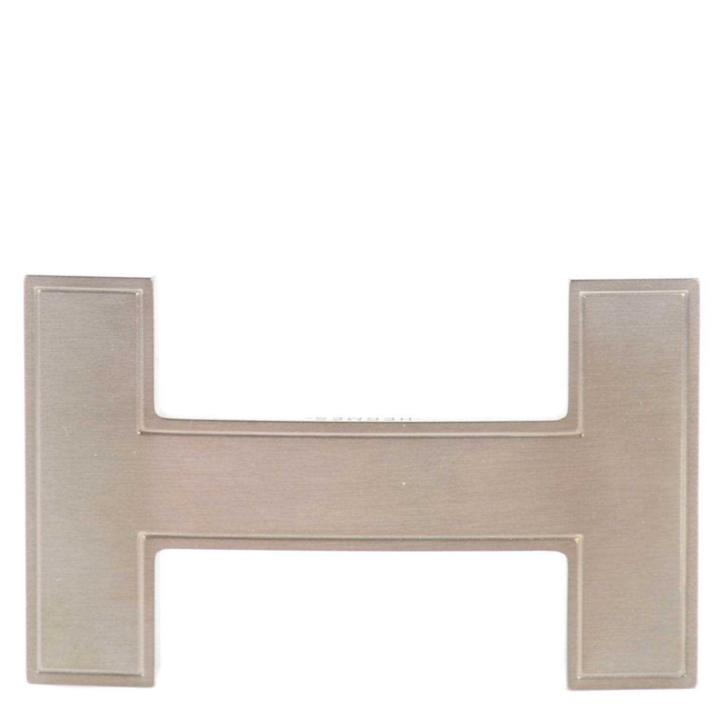 Quizz H Belt Buckle Silver