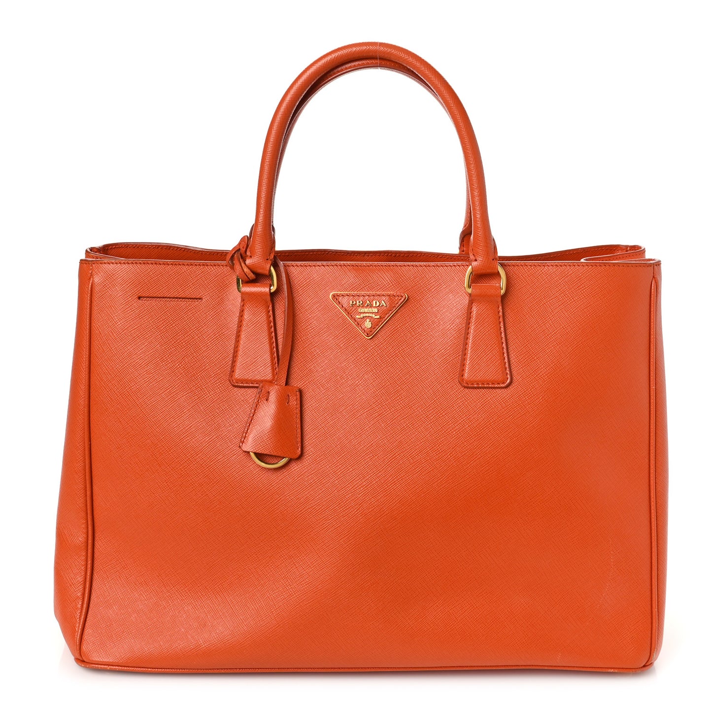 Saffiano Lux Large Tote Papaya