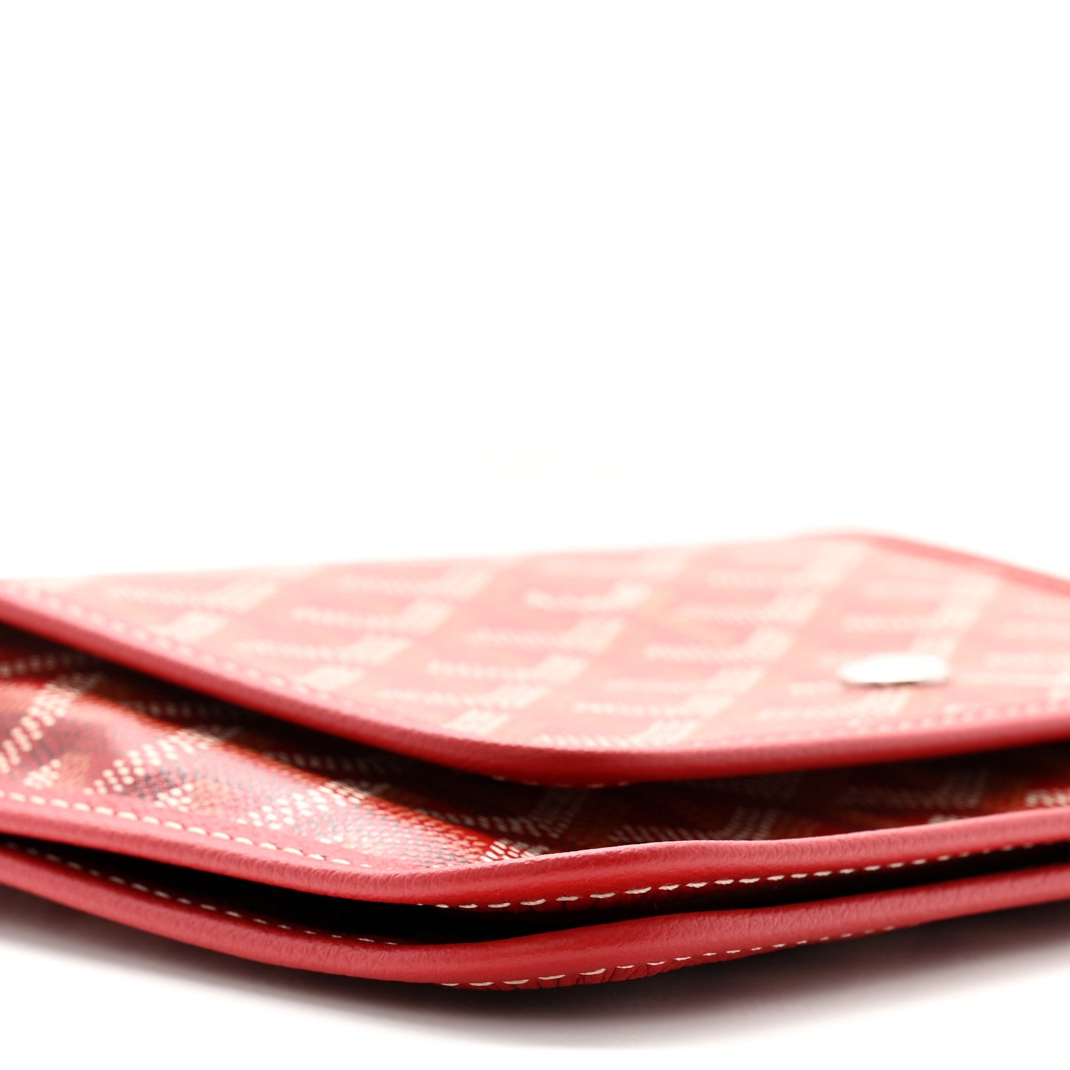 Goyard Goyardine Plumet Wallet Clutch Red 8 of 9