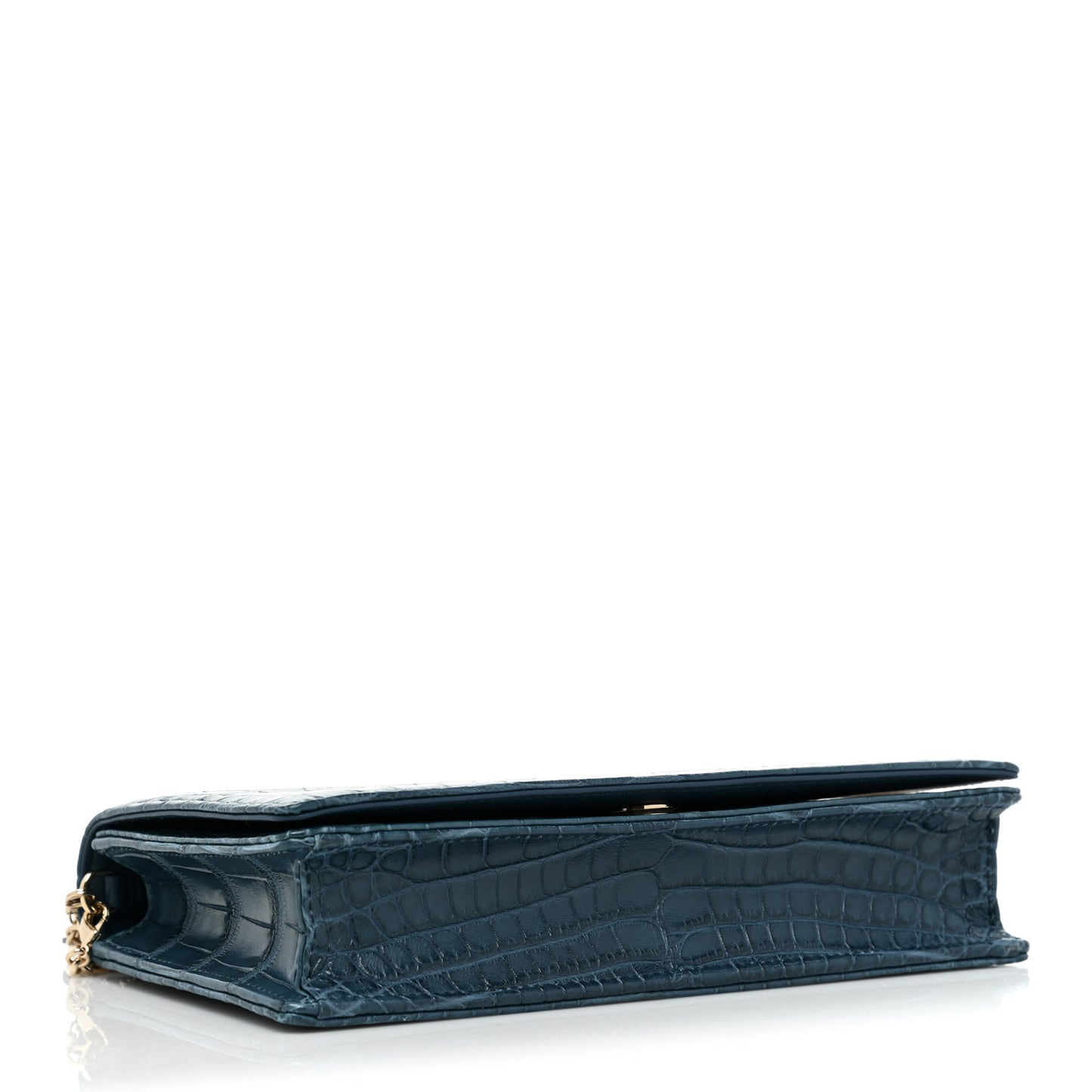 Alligator Lady Dior Pouch Blue