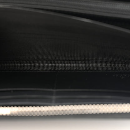 Gucci GG Supreme Monogram Kingsnake Zip Around Wallet Black Grey 6 of 9