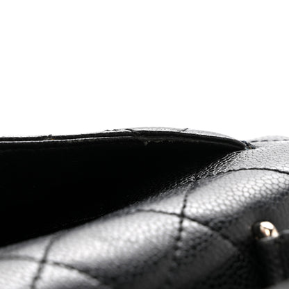 Chanel Caviar Quilted Jumbo Kelly Flap Black 16 of 16