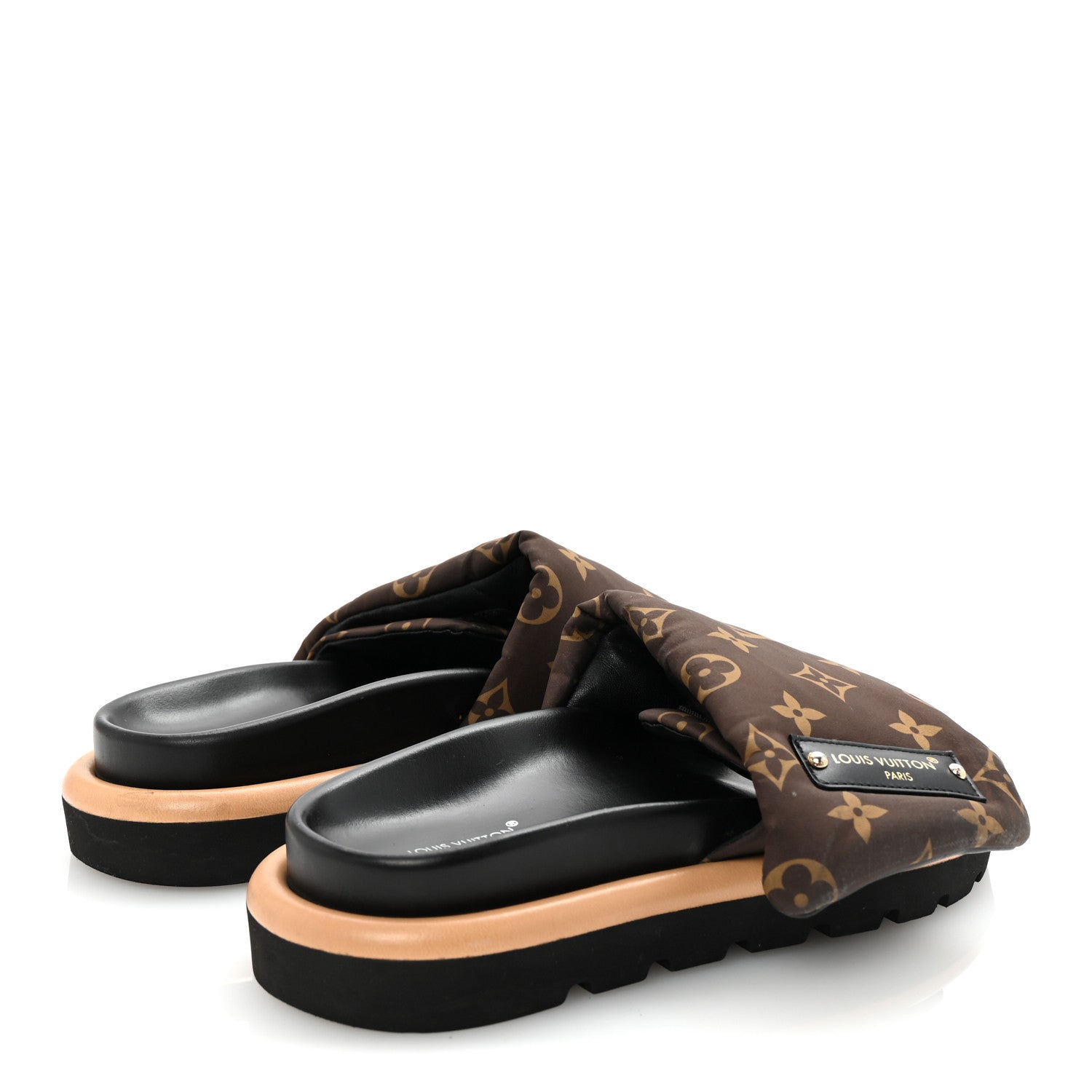 Louis Vuitton Nylon Monogram Pool Pillow Comfort Mule 36 Cacao Brown 5 of 9