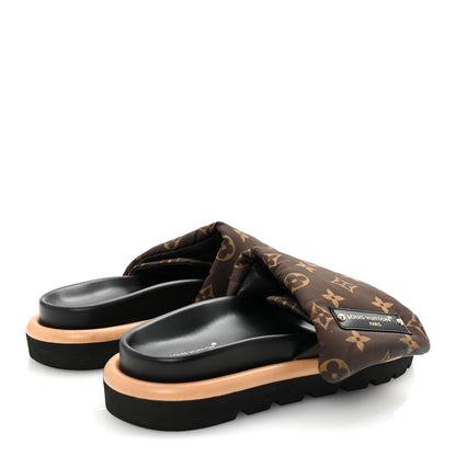 Louis Vuitton Nylon Monogram Pool Pillow Comfort Mule 36 Cacao Brown 5 of 9