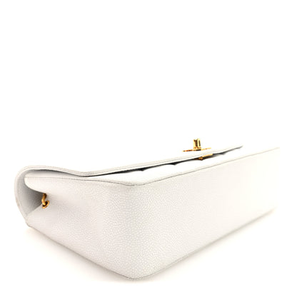 Chanel Caviar Quilted Medium Single Flap White 4 of 10