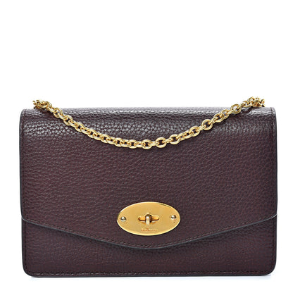 Mulberry Natural Grained Calfskin Small Darley Satchel Oxblood 1 of 12