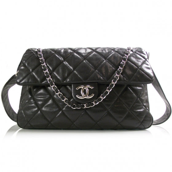 Chanel Caviar Maxi Flap Messenger Bag Black 1 of 12