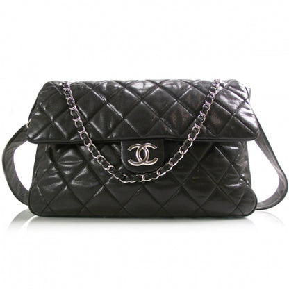 Chanel Caviar Maxi Flap Messenger Bag Black 1 of 12