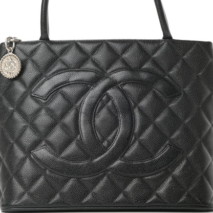 Chanel Caviar Quilted Medallion Tote Black 9 of 11