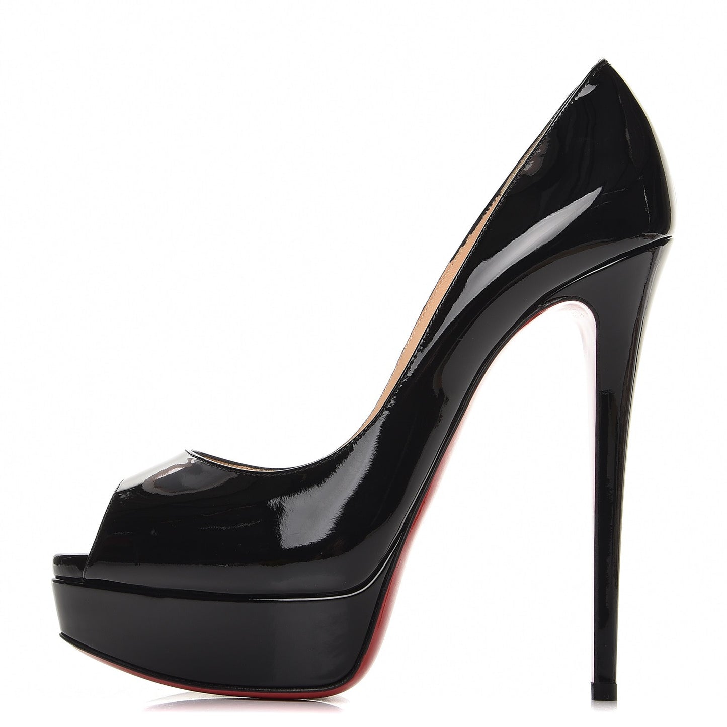 Patent Lady Peep 150 Pumps 39 Black