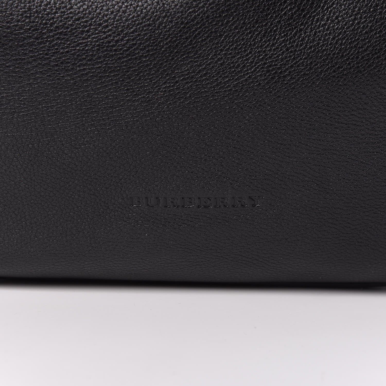 Burberry Grainy Calfskin House Check Medium Maidstone Black 10 of 12