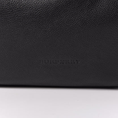 Burberry Grainy Calfskin House Check Medium Maidstone Black 10 of 12