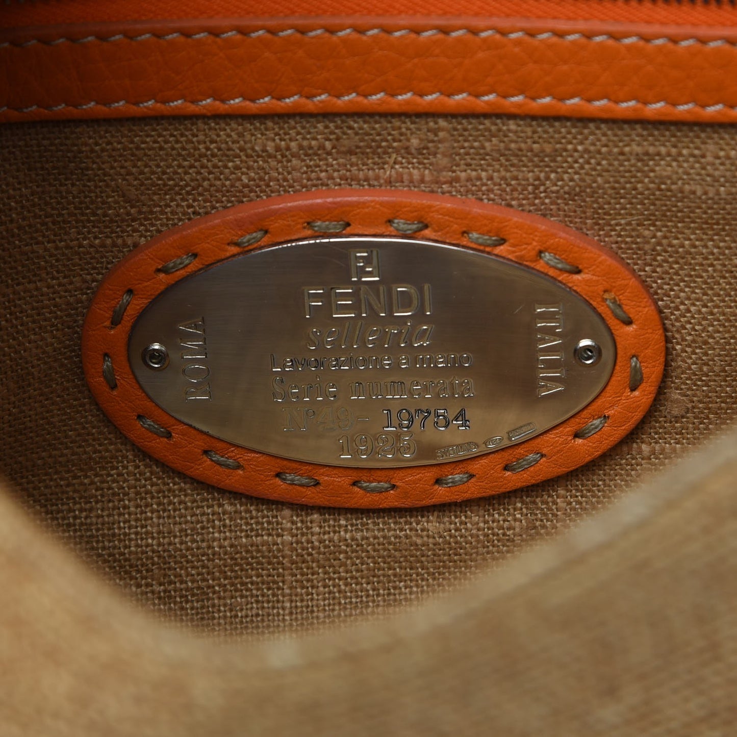 Raffia Baguette Orange