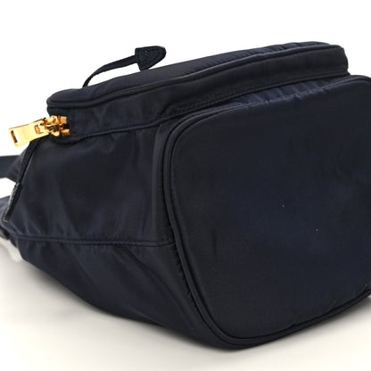 Prada Saffiano Tessuto Nylon Mini Bucket Crossbody Bag Navy 8 of 8
