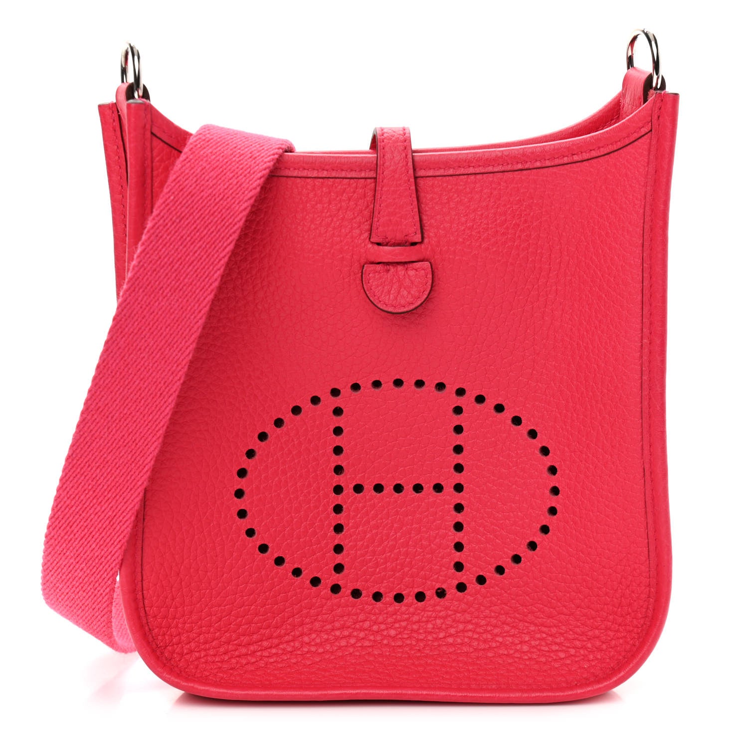 Hermes Taurillon Clemence Evelyne TPM Rose Extreme 1 of 11