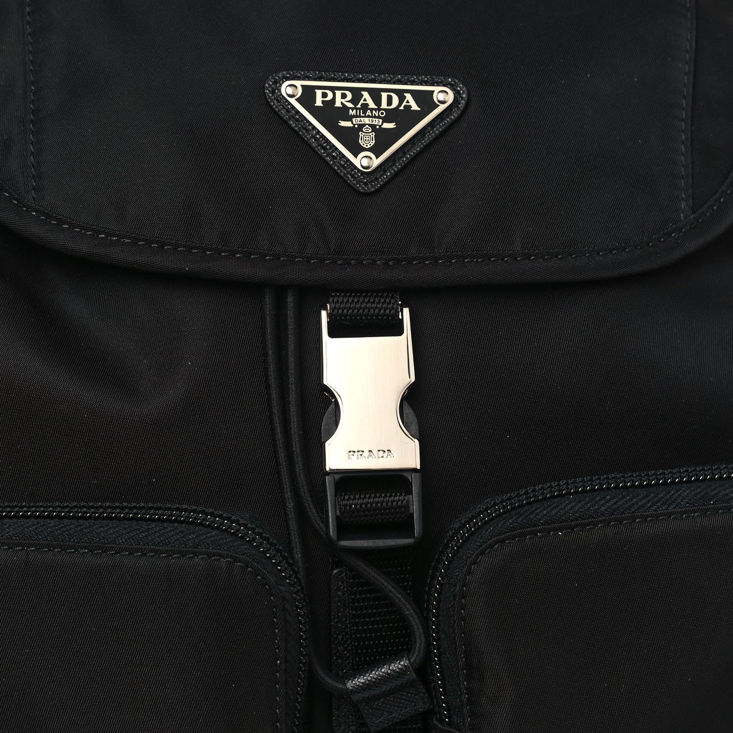 Prada Nylon Vela Backpack Black 6 of 10