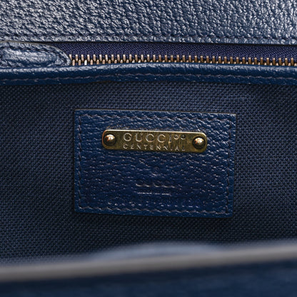 Gucci Calfskin Kaleidoscope Medium Bamboo 1947 Top Handle Bag Blue Orange Multicolor Blue Agata 7 of 11