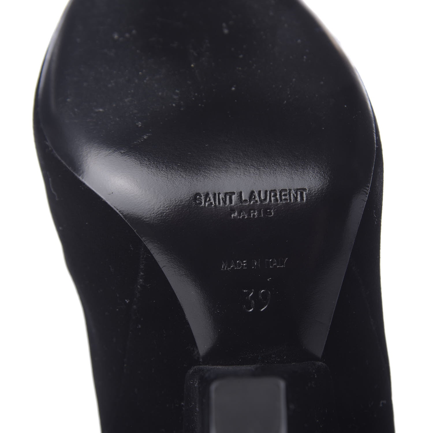 Saint Laurent Velvet Niki 105 Thigh High Boots 39 Black 6 of 6