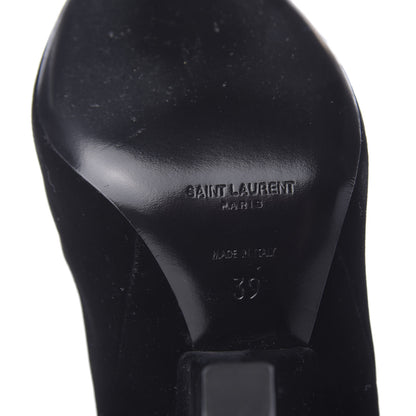 Saint Laurent Velvet Niki 105 Thigh High Boots 39 Black 6 of 6