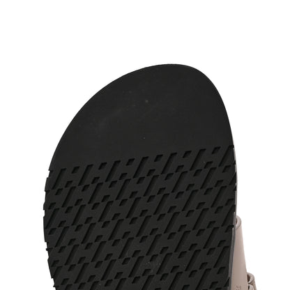 Hermes Calfskin Womens Chypre Sandals 37 Beige Mastic 9 of 10