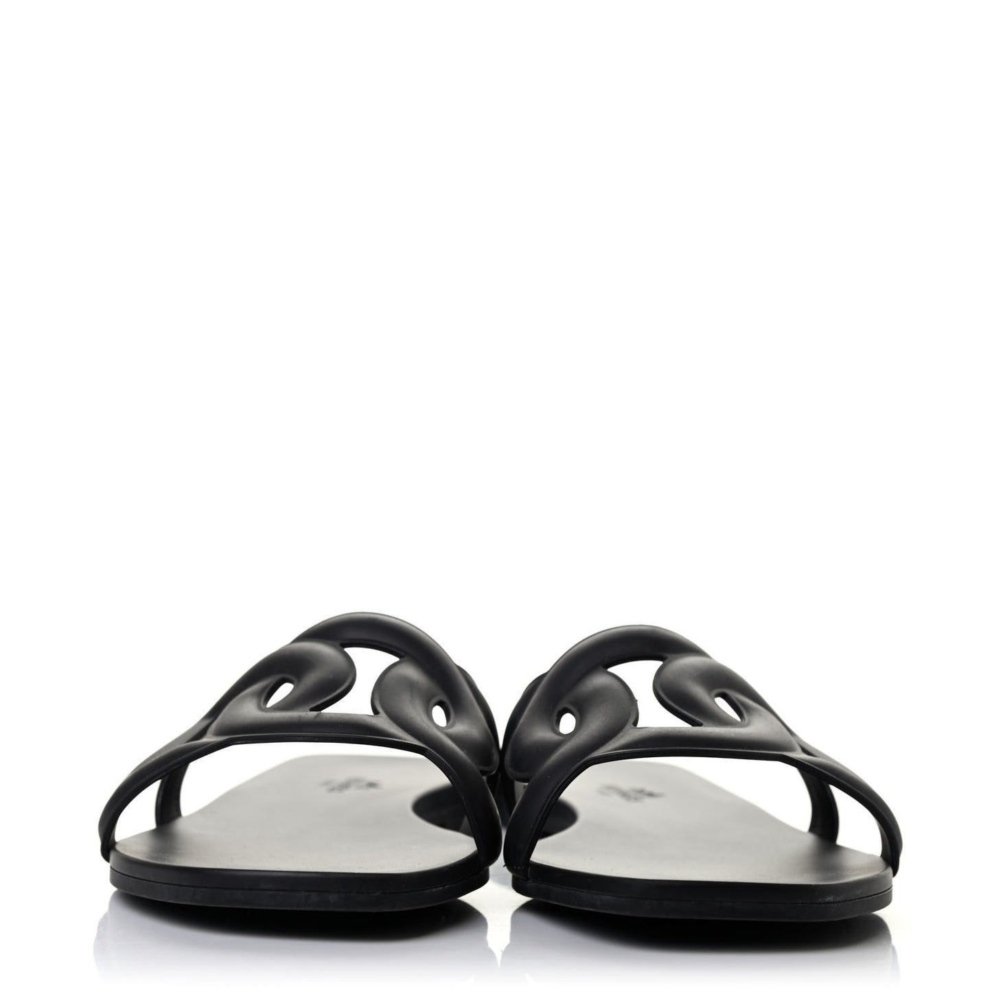 Rubber Aloha Sandals 38 Black
