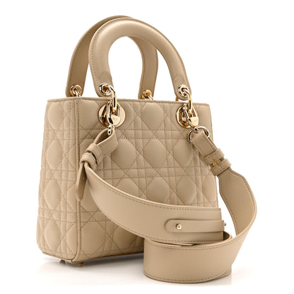 Christian Dior Lambskin Cannage Small My ABCDior Lady Dior Corda 3 of 11