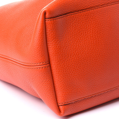 Gucci Pebbled Calfskin Medium Soho Chain Shoulder Bag Sun Orange 10 of 12