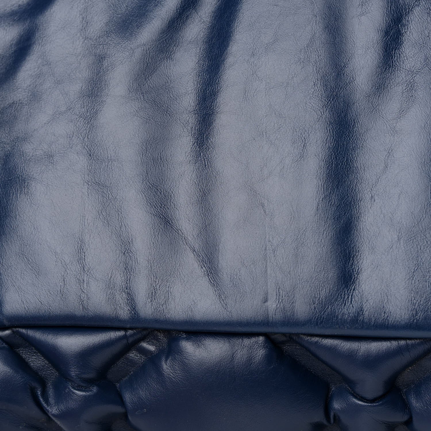 Chanel Calfskin Quilted Large Chesterfield Tote Navy 12 of 12
